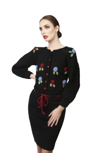 Hand made knitted dress 100% Acrylic