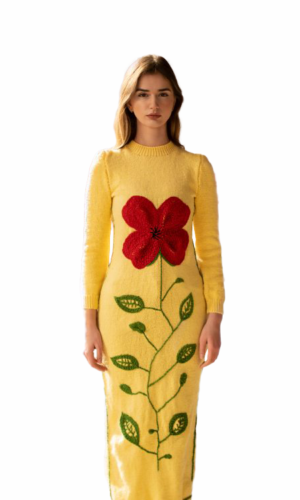 Handmade Knitted Spring Dress