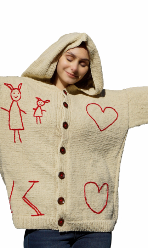 Handmade Knitted Sweater/Coat Friends