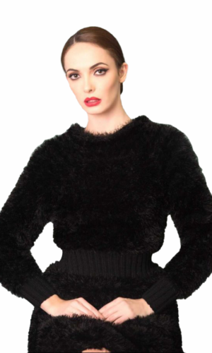 Black Swan Hand Knitted Dress