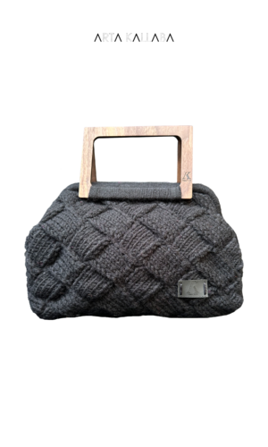 Black Handknitted Bag