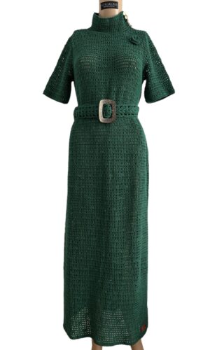 Handmade Knitted Vintage Dress